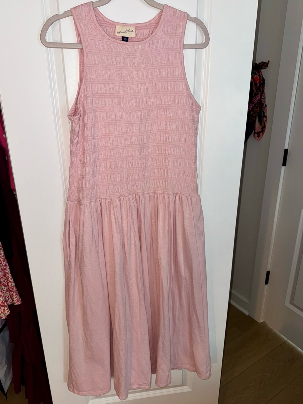 Universal Thread Blush Pink Strapless Smocked Dress